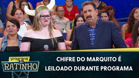 Ratinho Leiloa Chifre Do Marquito Para Plateia Programa Do Ratinho