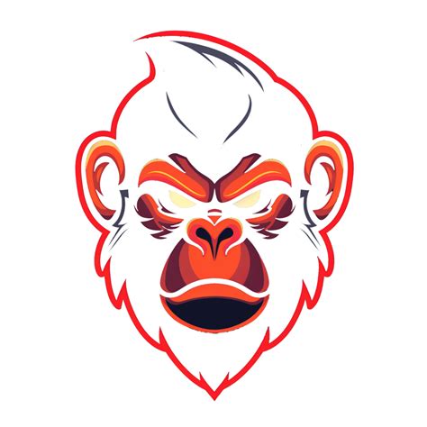 Fierce Gorilla Mascot With A Fiery Spirit 44773893 Png