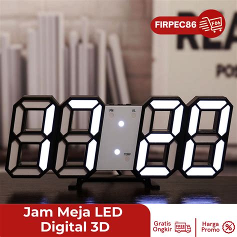 Jual Jam Meja LED Dan Jam Dinding Digital Led 3D Clock Meja Alarm