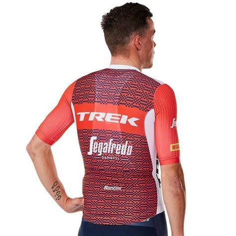 Maillot V Lo Manches Courtes Santini Rsl Trek Segafredo Pedersen