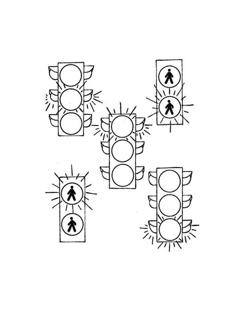 Traffic Light Coloring Pages