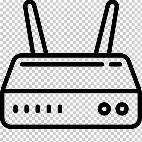 Wireless Router Computer Icons Png Clipart Black And White Clip Art