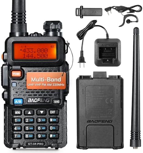 Baofeng Gt 5r Pro Ham Radio Handheld 5w Dual Band Two Way Radio Uv 5r Upgraded