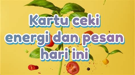 Kartu Ceki Pesan Untuk Kamu Hari Ini Youtube