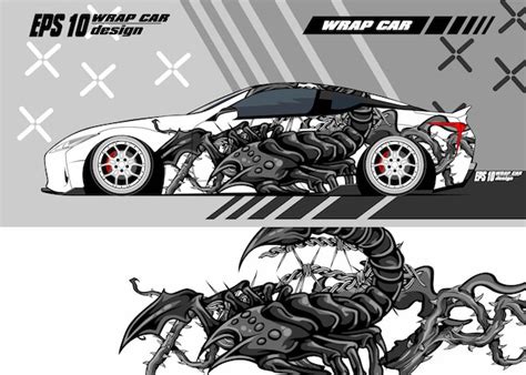 Premium Vector Car Decal Wrap Illustration Premium Vector Scorpion