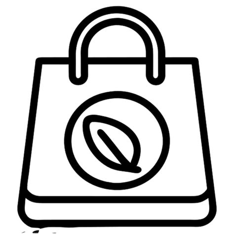 Premium Vector Someone Using A Reusable Shopping Bag Instead Icon Outline