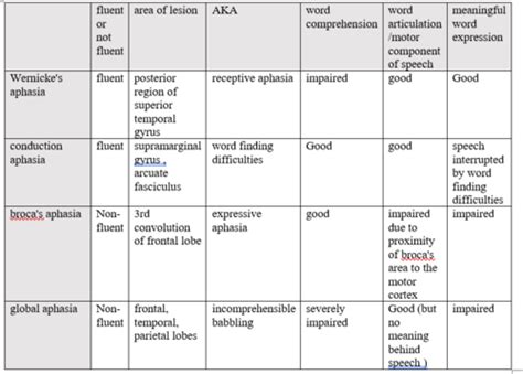 Diagnosis And Classification Of Aphasia Flashcards Quizlet