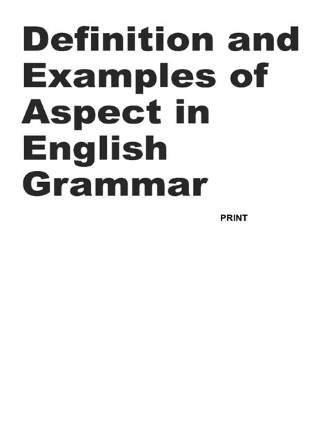 aspects  grammar