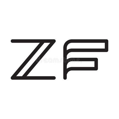 Zf Initial Letter Vector Logo Icon Stock Vector Illustration Of