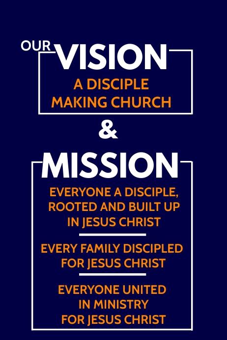 Church Mission And Vision Flyer Template Postermywall