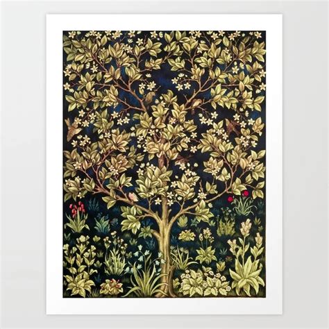 William Morris Tree Of Life Art Print Art Gallery