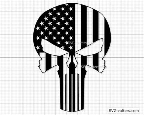 American Punisher Flag Svg The Punisher Svg Punisher Svg Punisher Skull