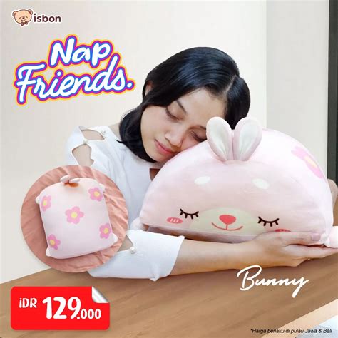 Jual Istana Boneka Boneka Bantal Karakter Hewan Nap Friends Bunny Cocok