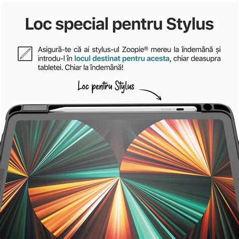 Apple iPad billentyűzet borító, Zoopie®, kompatibilis az iPad 10th Gen