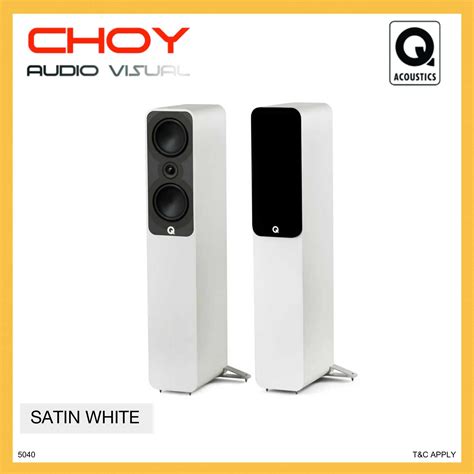 Q Acoustics Floorstanding Speaker Satin White Choy Audio Visual