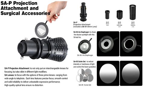 Godox Sa Bowens Mount To Godox Sa P Projection Attachment Adapter