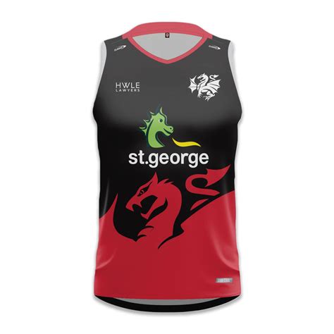 Classic Dragons 2024 Youth Training Singlet Black Dragons Team Store