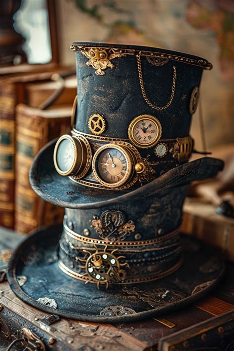 Chapeau Haut De Forme Steampunk Original In Steampunk Hat