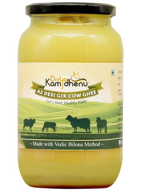 Divya Kamdhenu Organic A Pure Ghee Desi Gir Cow Vedic Bilona