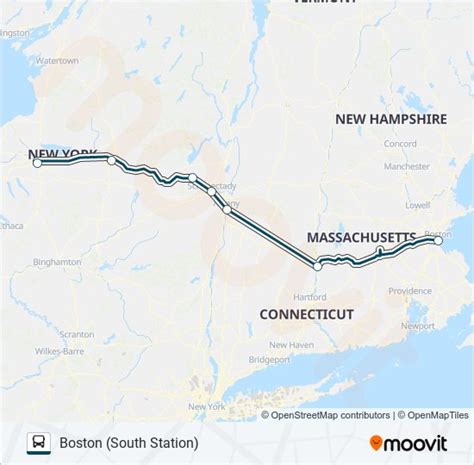 Ruta Greyhound Us Horarios Paradas Y Mapas Boston South