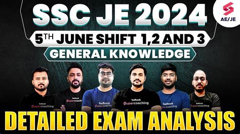 Ssc Je Th June General Knowledge And All Slot Detailed