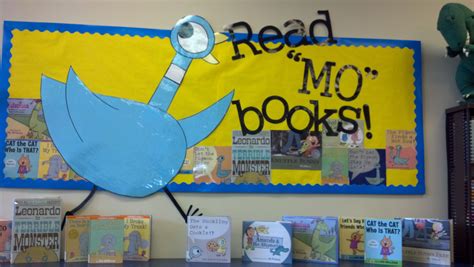 Read Mo Books Mo Willems Pigeon Library Bulletin Board Display