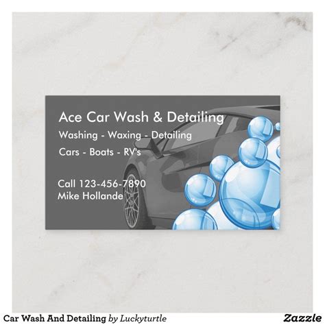 Car Wash Business Cards - carduni