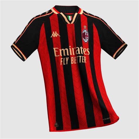 Ac Milan Home Kit Kappa Concept Fifa Kit Creator Showcase