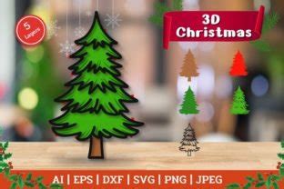 3D Layered Christmas Tree Graphic By Chorry Studio Creative Fabrica