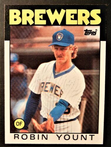 Topps Robin Yount Hof Milwaukee Brewers Nm Mt Ebay