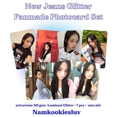 Jual Fanmade Glitter Photocard Newjeans Minji Haerin Hanni Danielle