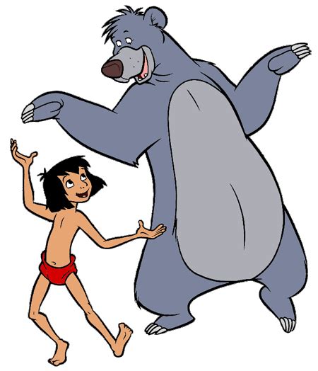 Baloo Mowgli Clip Art Images From The Jungle Book Disney Clip Art