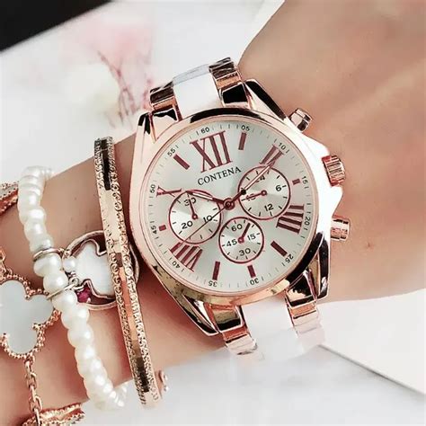 Relojes De Lujo De Marca Superior Para Mujer Pulsera De Acero Creativa