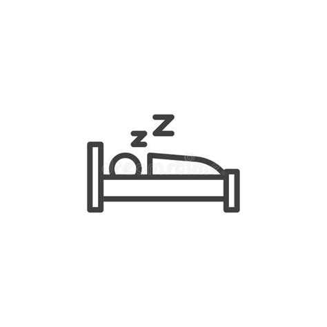 Person Sleeping Bed Symbol Stock Illustrations 1 341 Person Sleeping