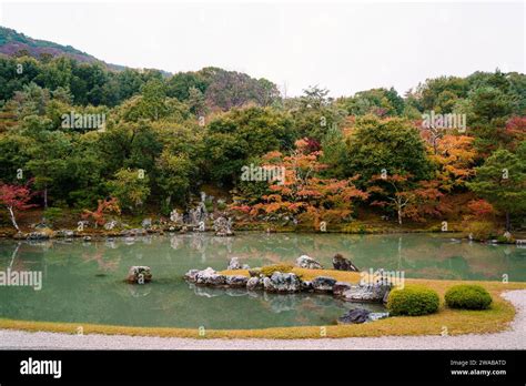 Sogenchi Pond Garden At Tenryu Ji Kyoto Japan Stock Photo Alamy