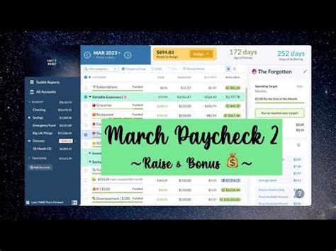 Budget With Me YNAB March Paycheck 2 Raise Bonus YouTube