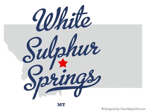 Map of White Sulphur Springs, MT, Montana