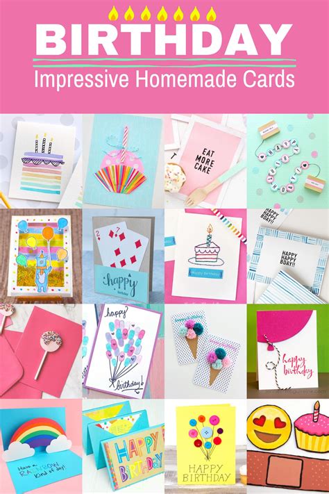 Cute DIY Birthday Cards for Homemade Wishes - DIY Candy