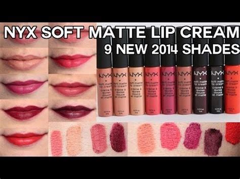 New Nyx Soft Matte Lip Creams Swatches Youtube Nyx Soft Matte Lip