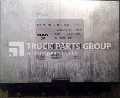 MAN TGA TGX ECU EDC Control Unit FFR 81258057052 81258057054 8