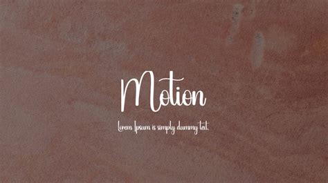 Motion Font : Download Free for Desktop & Webfont