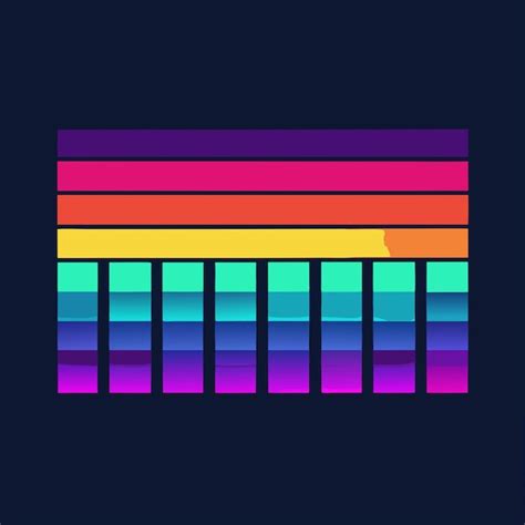 Neon Gradients Color Palette Template Premium Ai Generated Vector