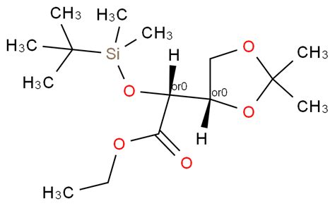 Ethyl R S O Isopropylidene Tert Butyldimethylsilyl Oxy