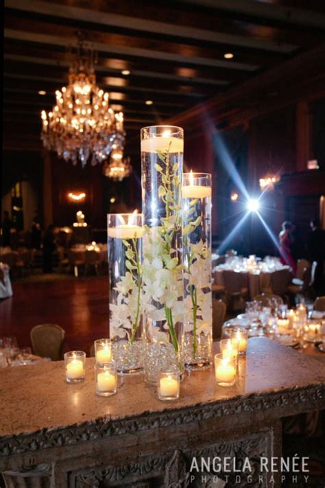 Submerged Orchid Centerpieces For Stunning Wedding Decor