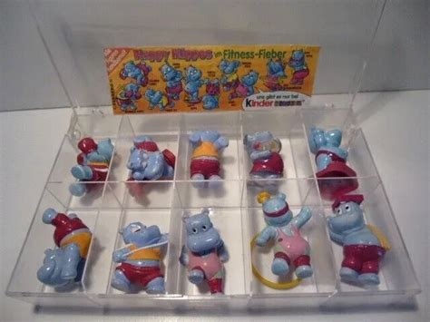 Kinder Ferrero Sorpresine Serie Completa Happy Hippos Fitness Cartina