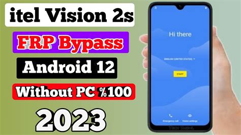 Itel Vision S P L Frp Bypass Without Pc Android Itel P L Frp