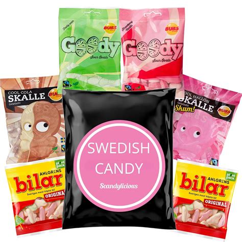 Swedish Candy Mix Bubs Goody Ovals Skull Candy Sour And Sweet