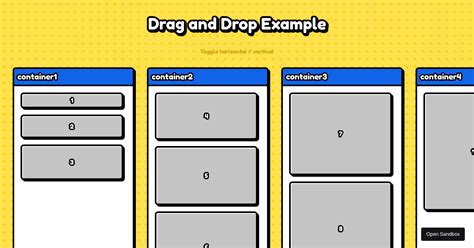 React Multiple Container Drag And Drop Forked Codesandbox