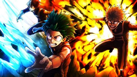 My Hero Academia Deku X Bakugou X Todoroki Wallpapers Wallpaper Cave