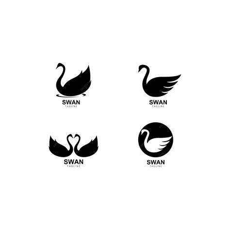 Premium Vector Swan Logo Template Vector Illustration